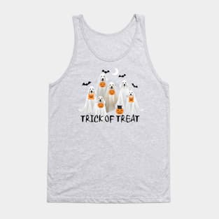 Cute Dog Lover Halloween Dog Golden Retriever Ghosts Halloweening Trick or Treat Tank Top